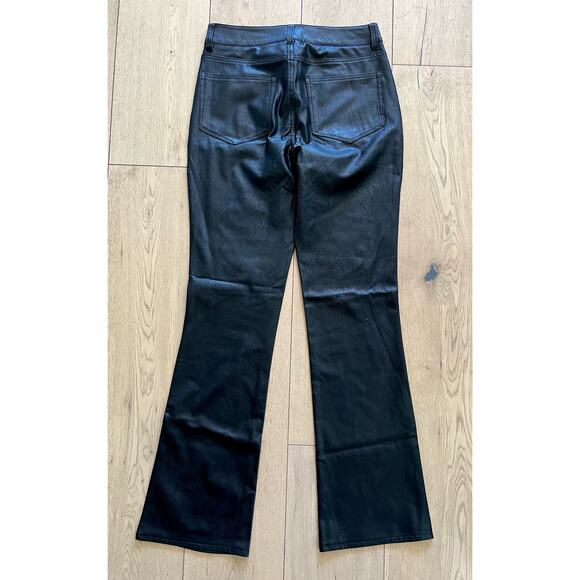 PAIGE - High Rise Manhattan Boot Vegan Leather in Black - Size 26 NWT - Picture 4 of 8